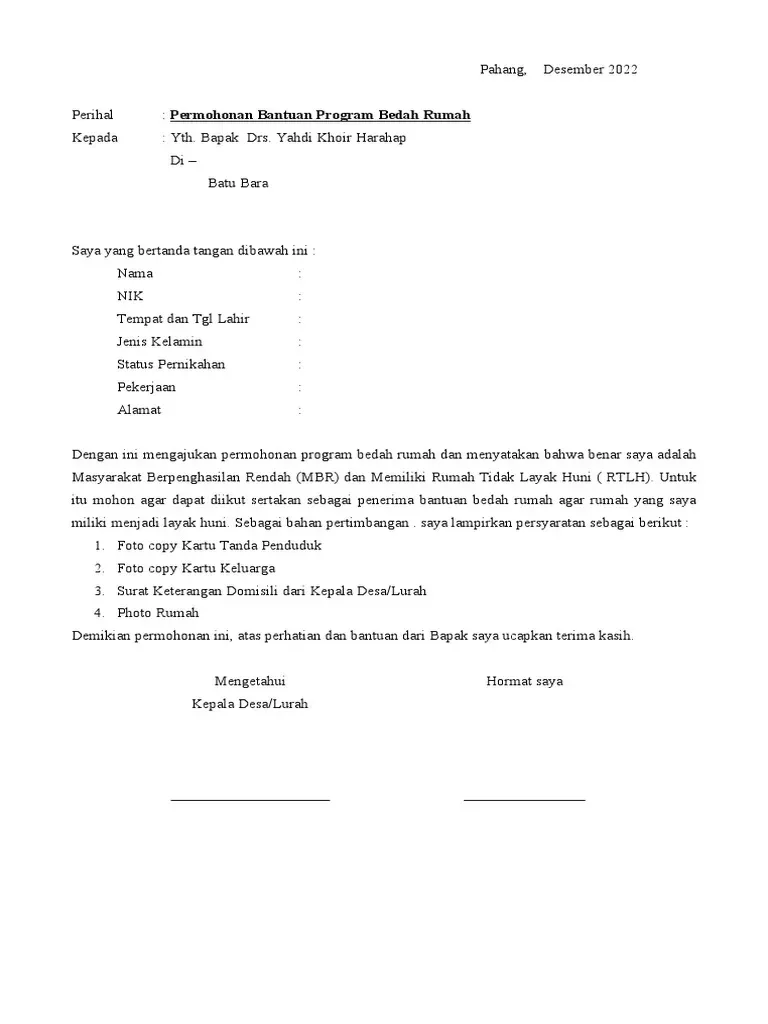 Bantuan Bedah Rumah 2026: Program Pemerintah Bantu Warga