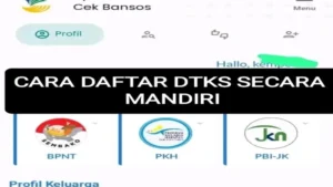 Cara daftar DTKS secara mandiri lewat HP terbaru 2026