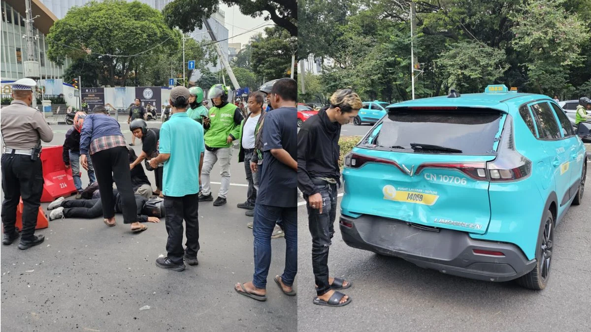 Insiden taksi Green SM di JPL 85 Ampera Pemicu Kecelakaan Kereta