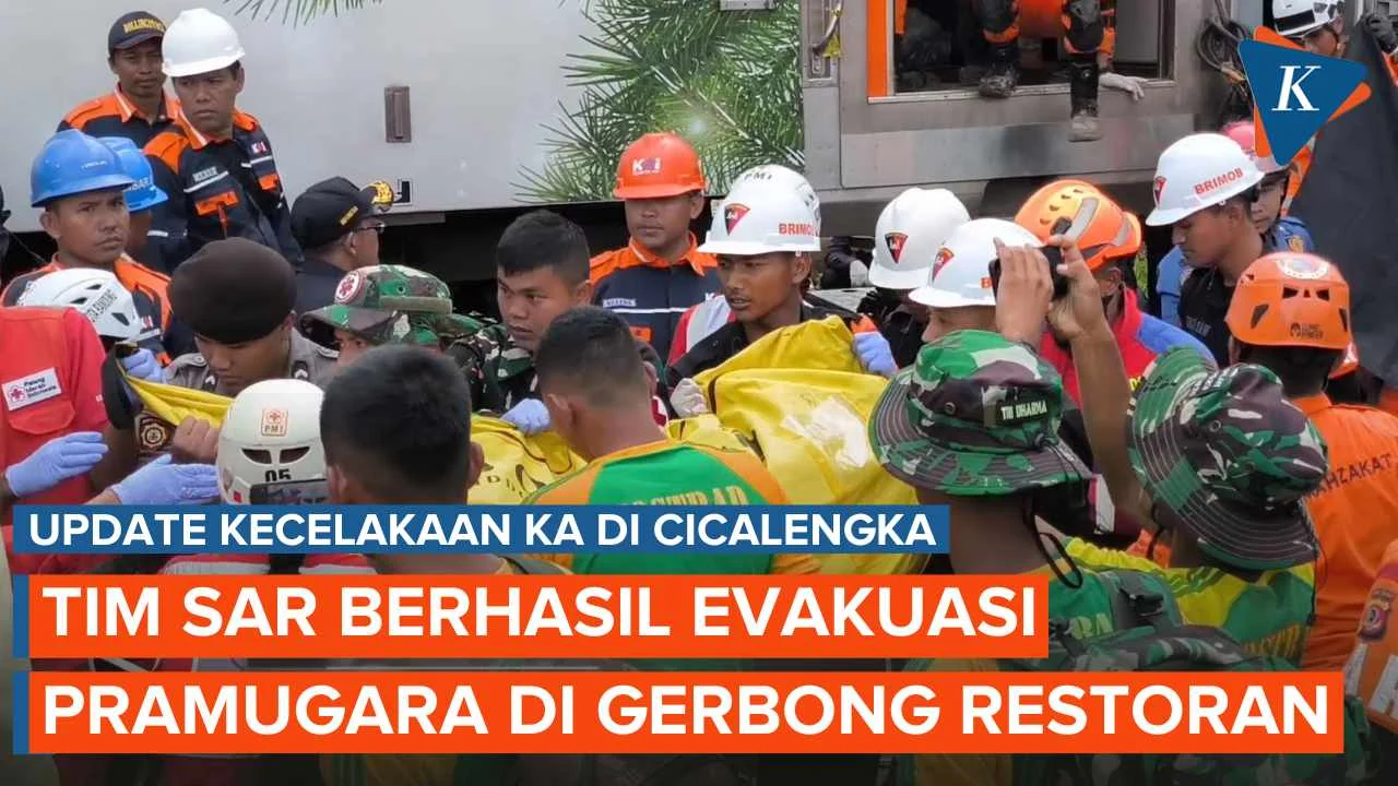 Kecelakaan kereta di Bekasi: Tim SAR Lakukan Evakuasi Darurat