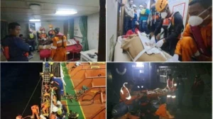 Proses Evakuasi KRL Terjepit: Tim SAR Lakukan Pemotongan Besi