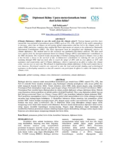 Riset kolaboratif Kemendiktisaintek Atasi Krisis Iklim 2026