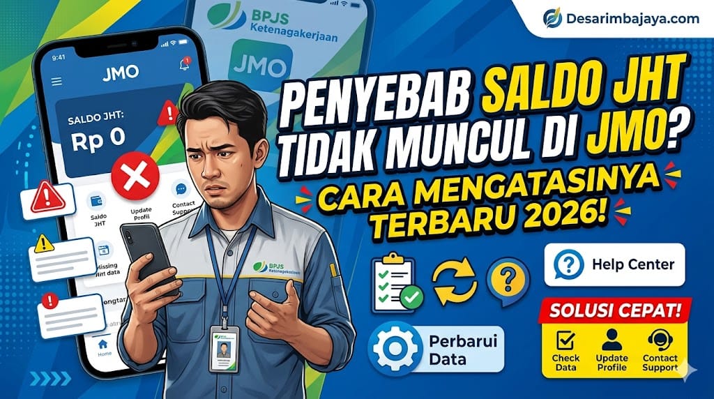 Penyebab Saldo JHT Tidak Muncul di JMO dan Cara Mengatasinya Terbaru 2026