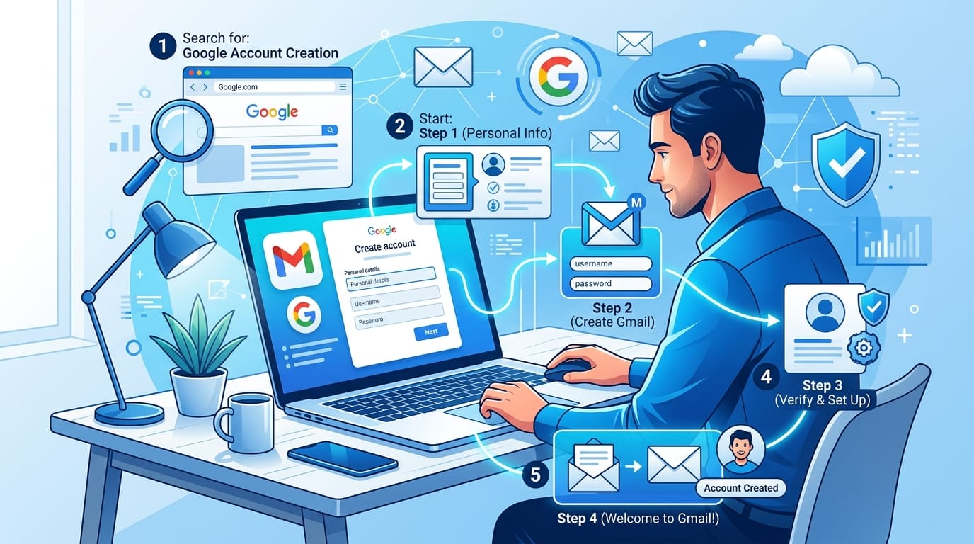 Cara Buat Email Baru Google, Gampang Banget 5 Menit Jadi!