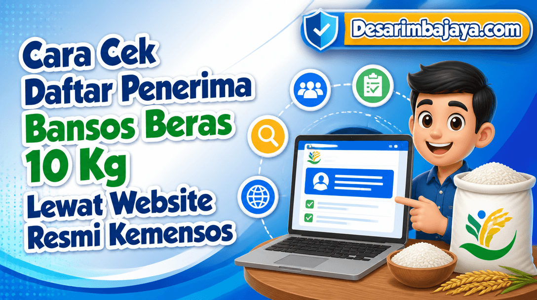 Cara Cek Daftar Penerima Bansos Beras 10 Kg Lewat Website Resmi Kemensos