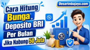 Cara Hitung Bunga Deposito BRI Per Bulan Jika Nabung 50 Juta
