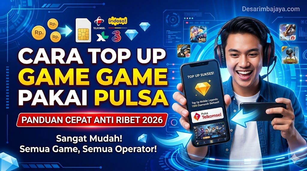 cara top up game pakai pulsa
