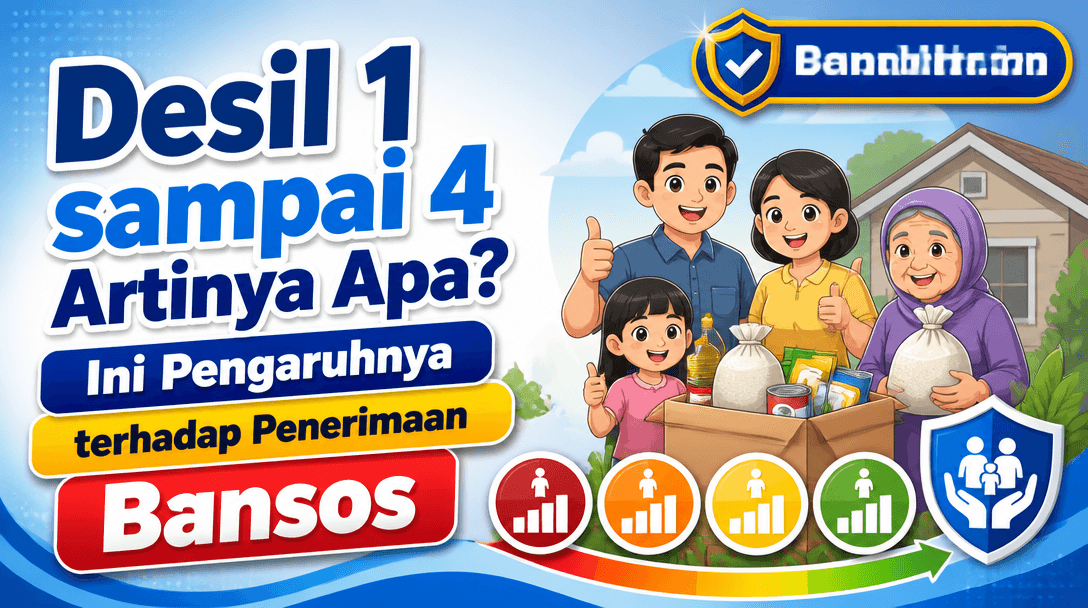 Desil 1 sampai 4 Artinya Apa? Ini Pengaruhnya terhadap Penerimaan Bansos