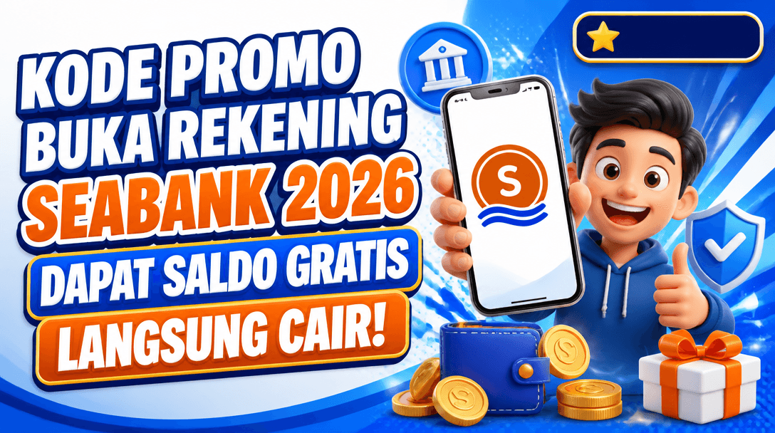 Kode Promo Buka Rekening SeaBank 2026 Dapat Saldo Gratis Langsung Cair!