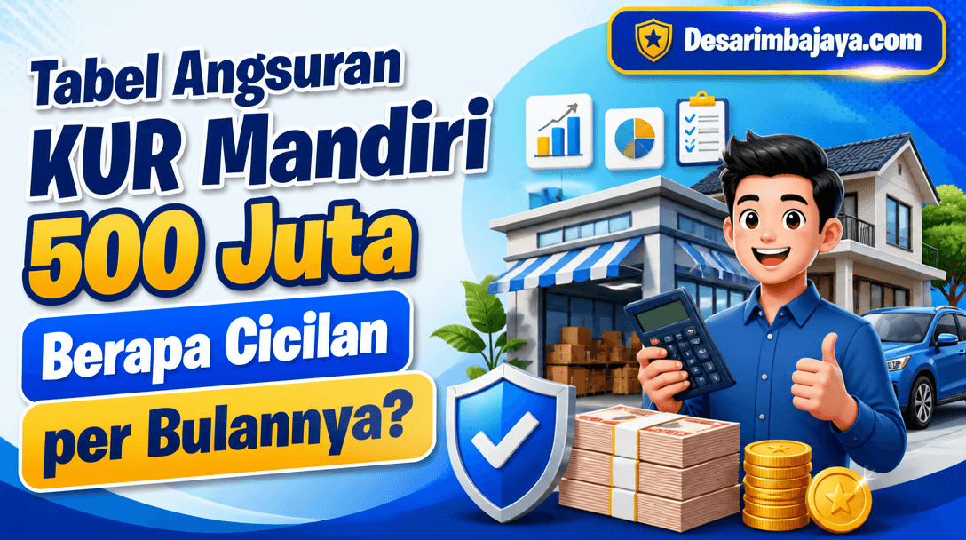 Tabel Angsuran KUR Mandiri 500 Juta, Berapa Cicilan per Bulannya?